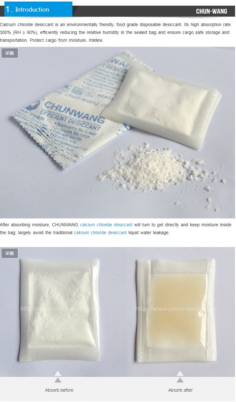 Desiccant Specification 
