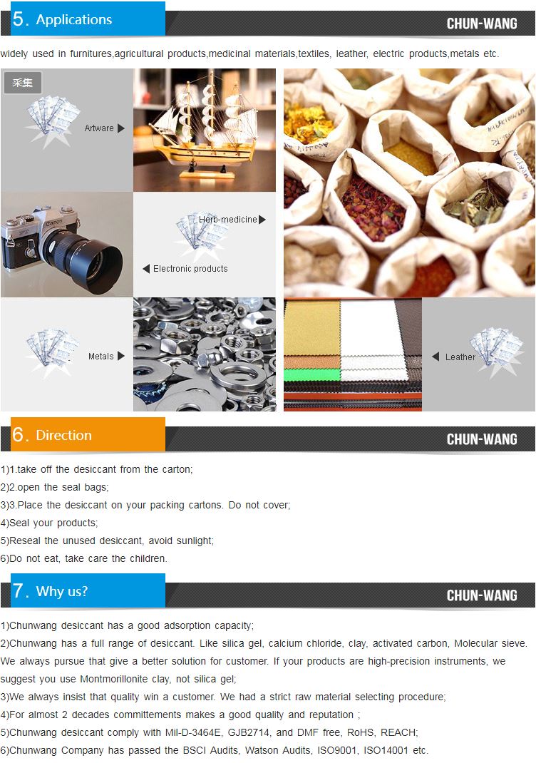 Desiccant Application